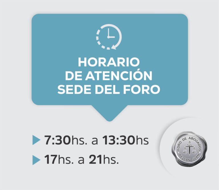 HORARIOS DE LA SEDE