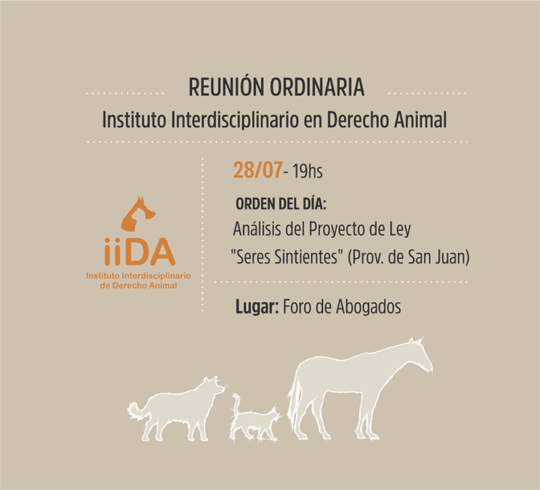 INSTITUTO DE DERECHO ANIMAL, INVITA: