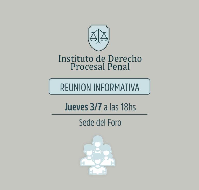 INSTITUTO DE DERECHO PROCESAL PENAL, REUNIÓN ORDINARIA