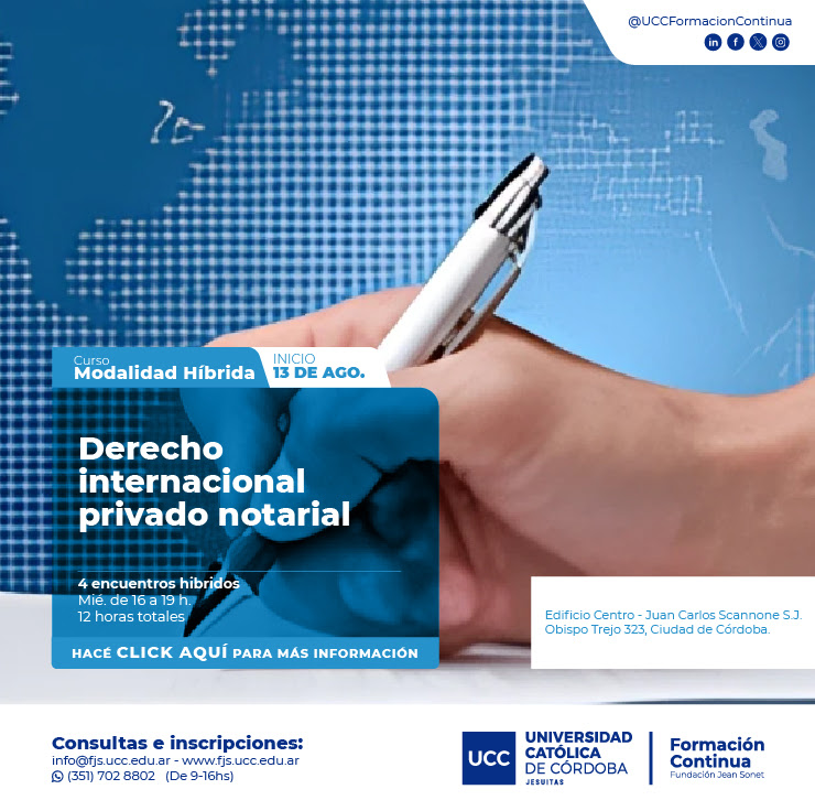 CURSO – Derecho internacional privado notarial