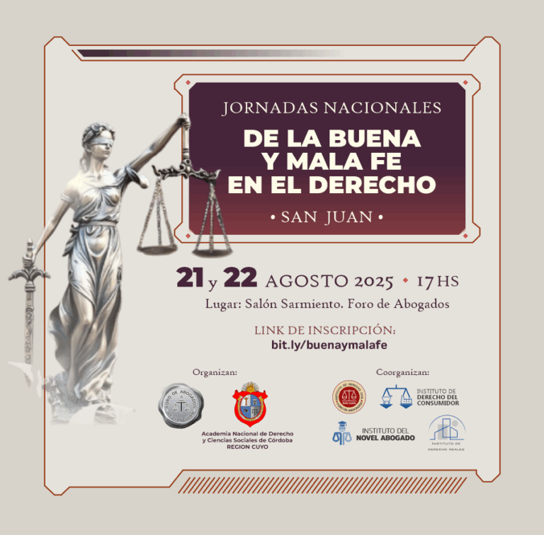 JORNADAS DE BUENA Y MALA FE EN EL DERECHO