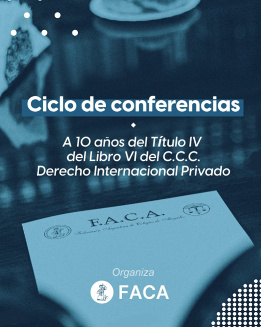 Ciclo de conferencias sobre Derecho Internacional Privado