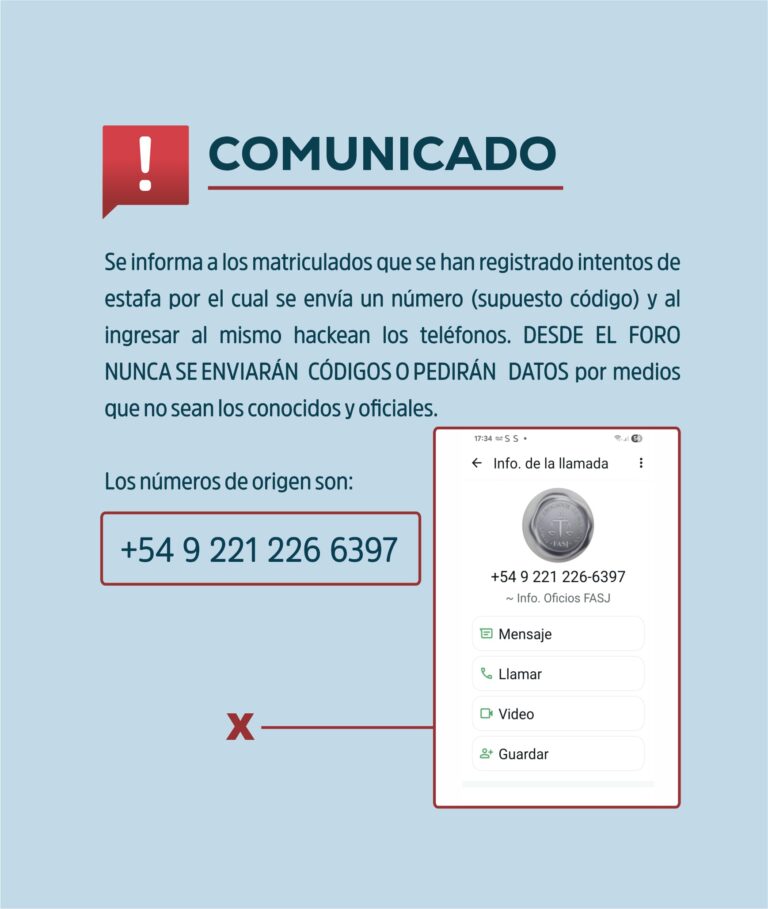 ATENCIÓN, ESTAFAS TELEFÓNICAS