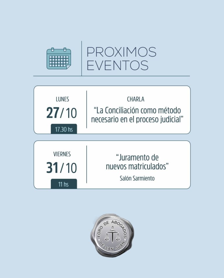 PROXIMOS EVENTOS
