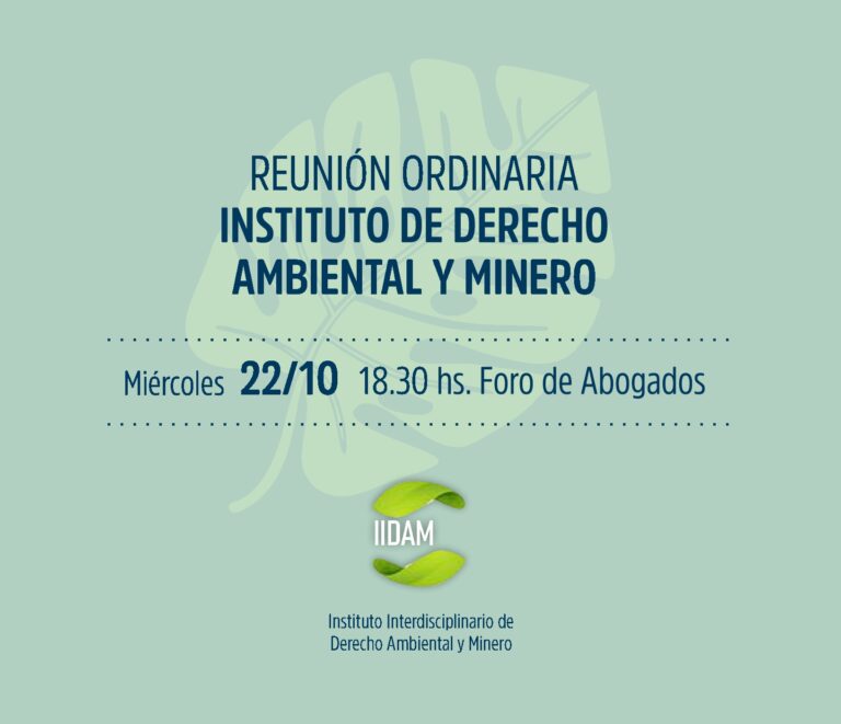 REUNION INSTITUTO DE DERECHO DE AMBIENTAL