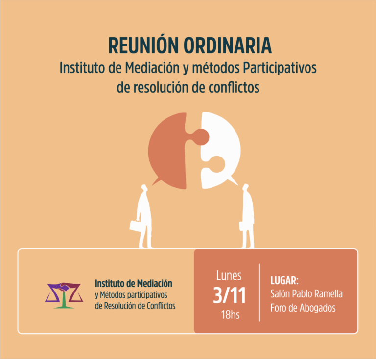 INSTITUTO DE MEDIACIÓN , INVITA