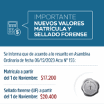 sellado forense y matricula 3-11-2025