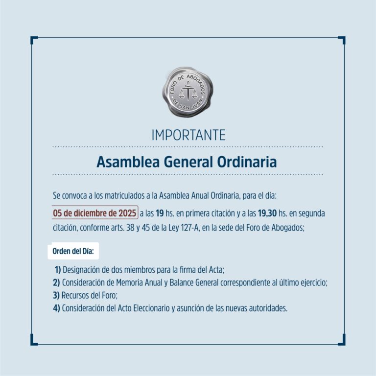 2° LLAMADO ASAMBLEA ORDINARIA