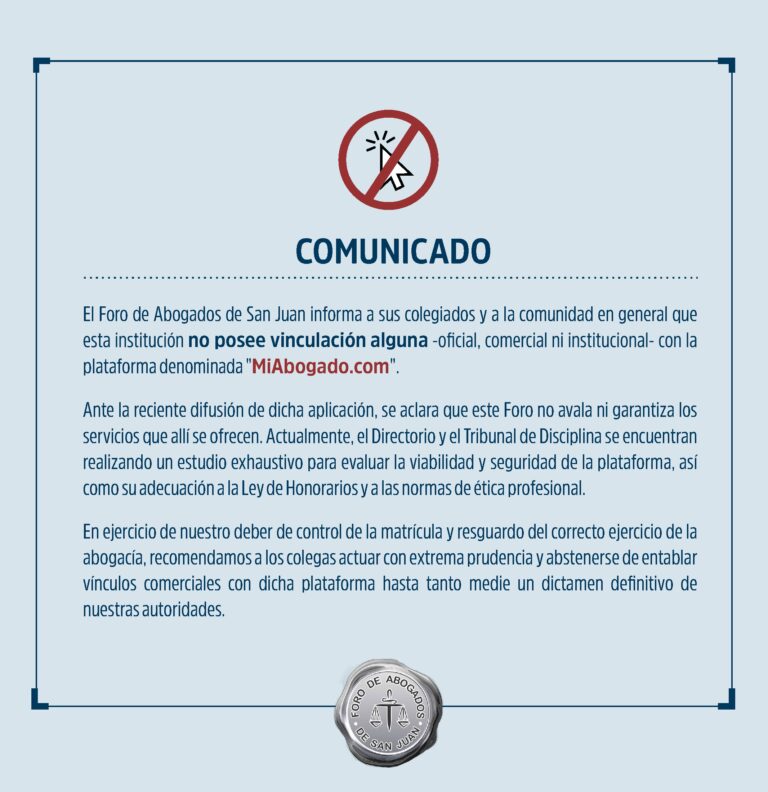 COMUNICADO