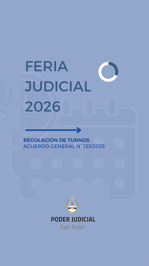 INFORMACIÓN ÚTIL: TURNOS FERIA PODER JUDICIAL