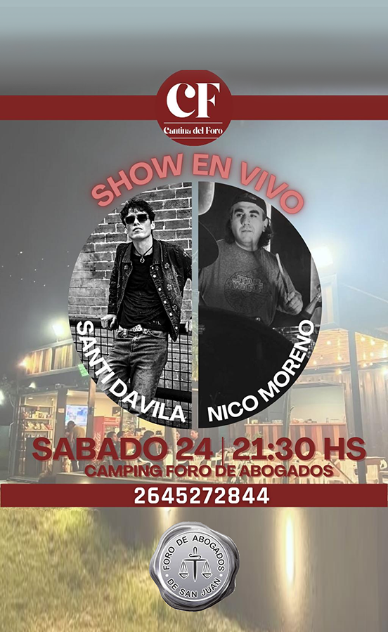 Santi Dávila en el club, mañana sábado 24/1 a las 21.30hs