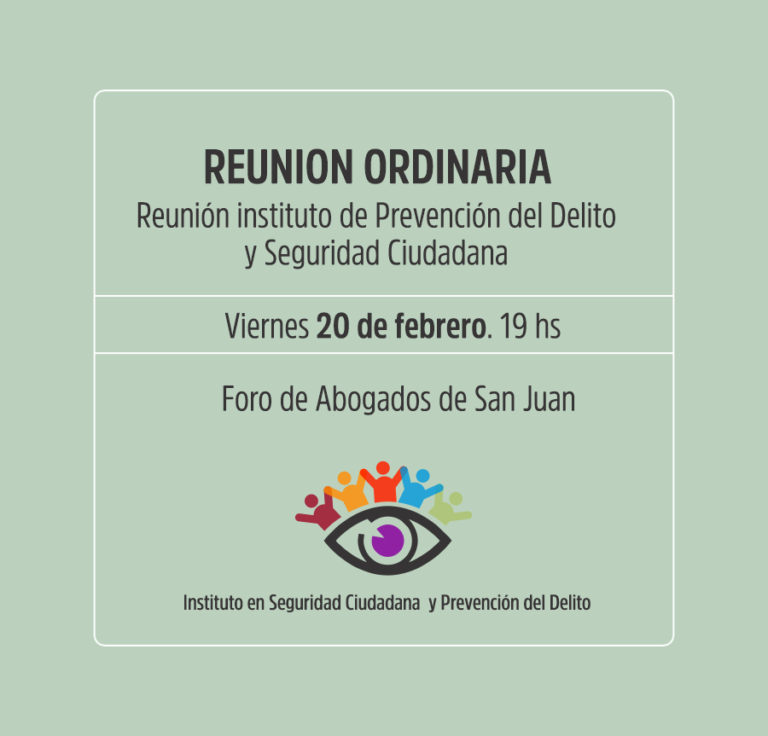 Reunión Instituto de Prevención del Delito y Seguridad Ciudadana