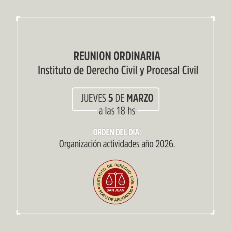 INSTITUTO DE DERECHO CIVIL Y PROCESAL CIVIL