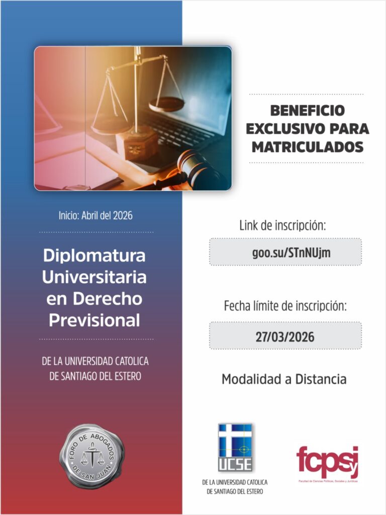 BENEFICIO EN DIPLOMATURA DE DERECHO PREVISIONAL