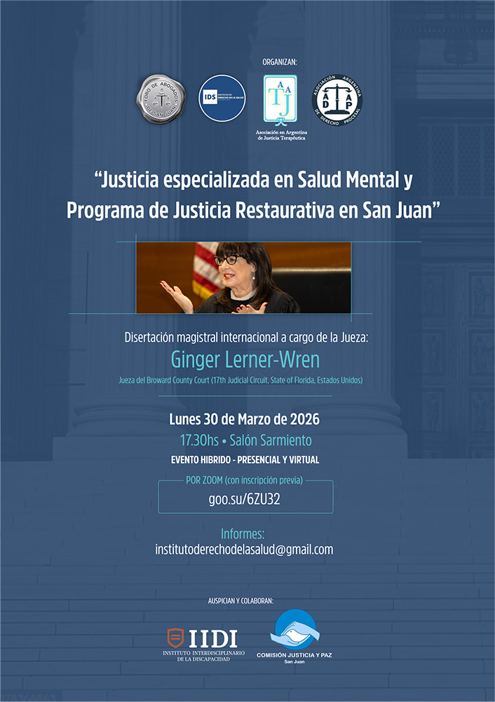 INSTITUTO DE DERECHO DE LA SALUD, INVITA A LA CONFERENCIA INTERNACIONAL: