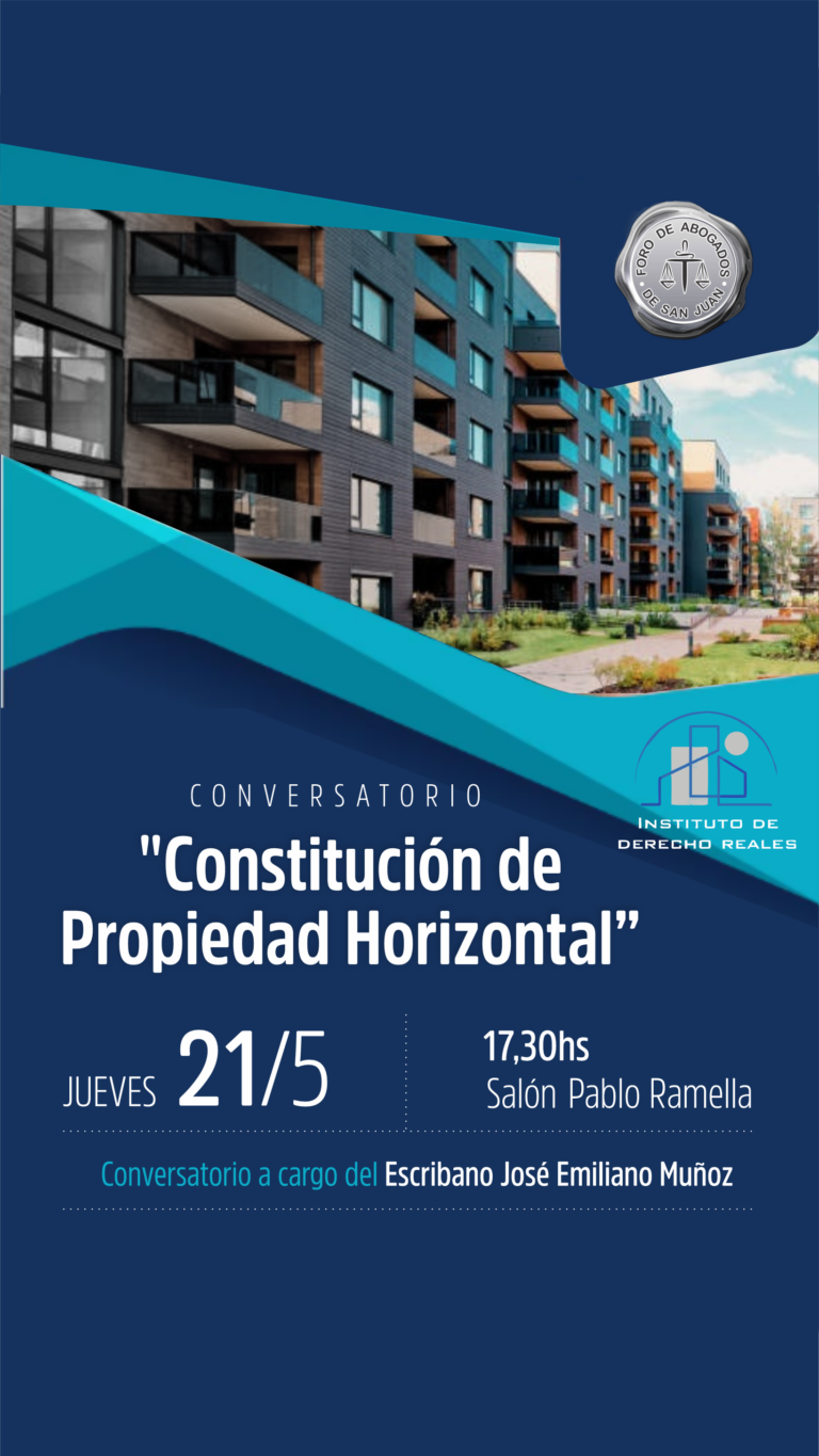 CONVERSATORIO SOBRE PROPIEDAD HORIZONTAL