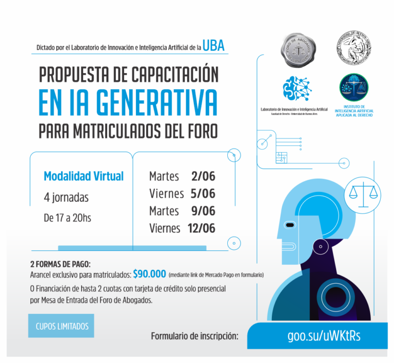 PROPUESTA DE CAPACITACIÓN EN IA GENERATIVA PARA MATRICULADOS DEL FORO