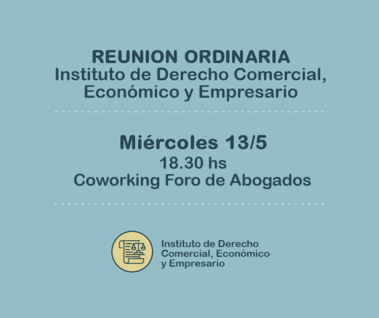 INSTITUTO DE DERECHO ADMINISTRATIVO, INVITA A REUNIÓN: