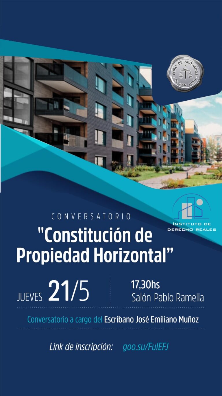 CONVERSATORIO “Constitución de Propiedad Horizontal”