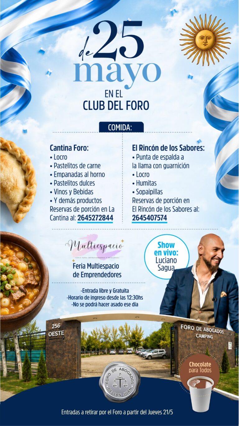 25 DE MAYO EN EL CLUB DEL FORO