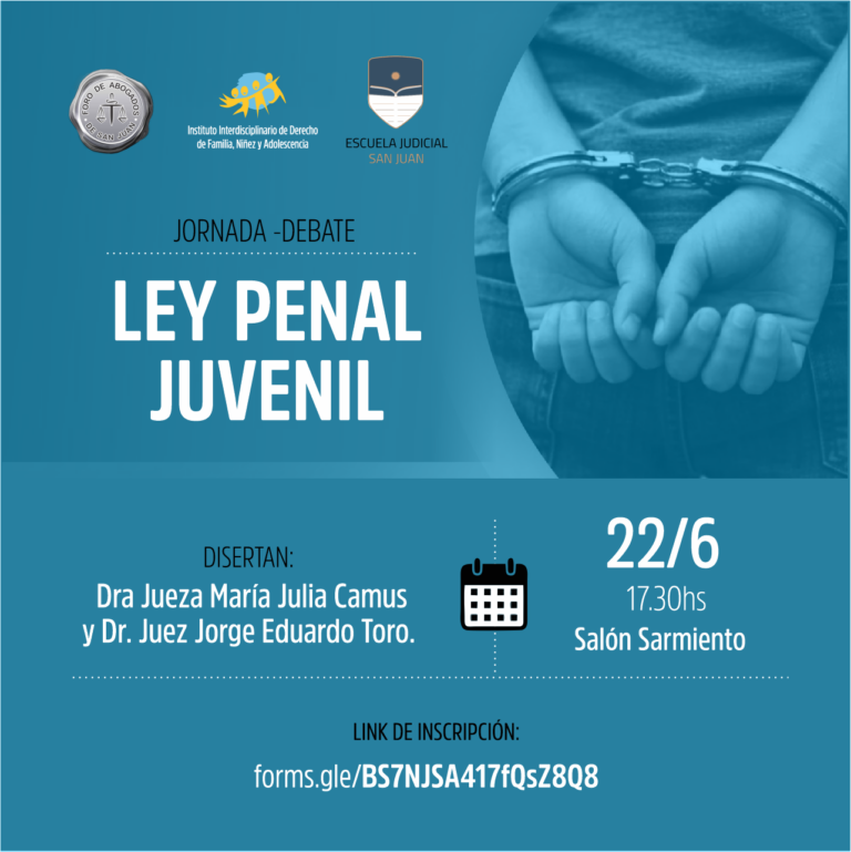 CHARLA SOBRE LEY PENAL JUVENIL