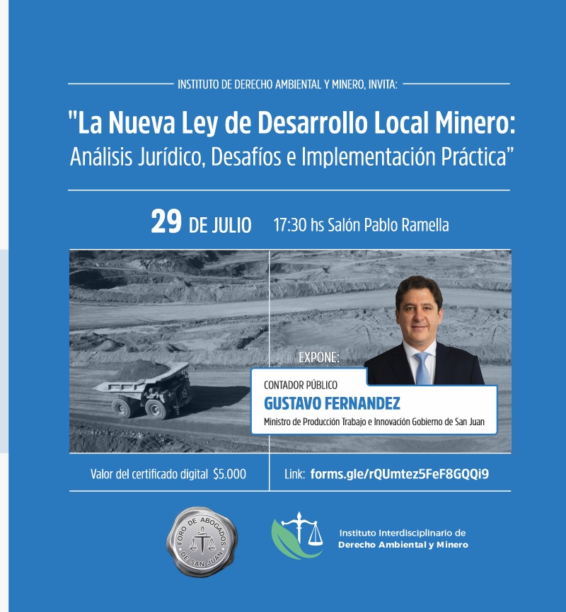 “La Nueva Ley de Desarrollo Local Minero: Análisis Jurídico, Desafíos e Implementación Práctica”