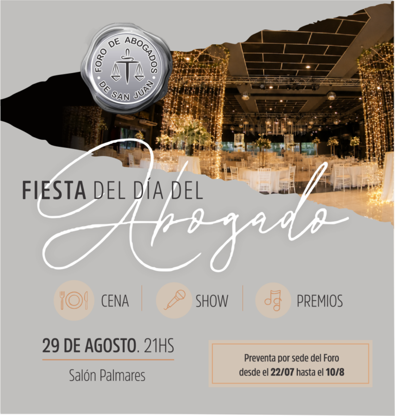 LA GRAN FIESTA DEL DIA DEL ABOGADO.