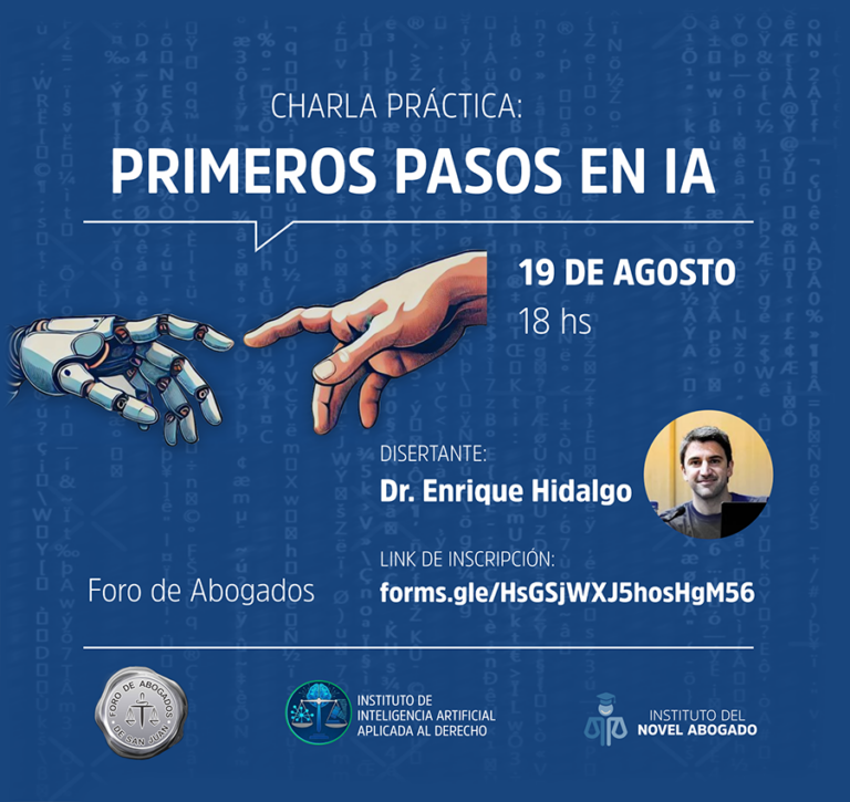 CHARLA: PRIMEROS PASOS EN IA