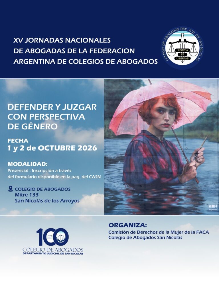 XV Jornadas Nacionales de Abogadas de la Federación Argentina de Colegios de Abogados