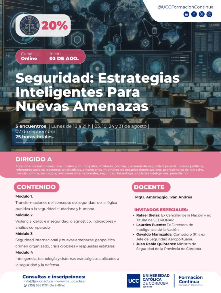 Seguridad: estrategias inteligentes para nuevas amenazas – UCC