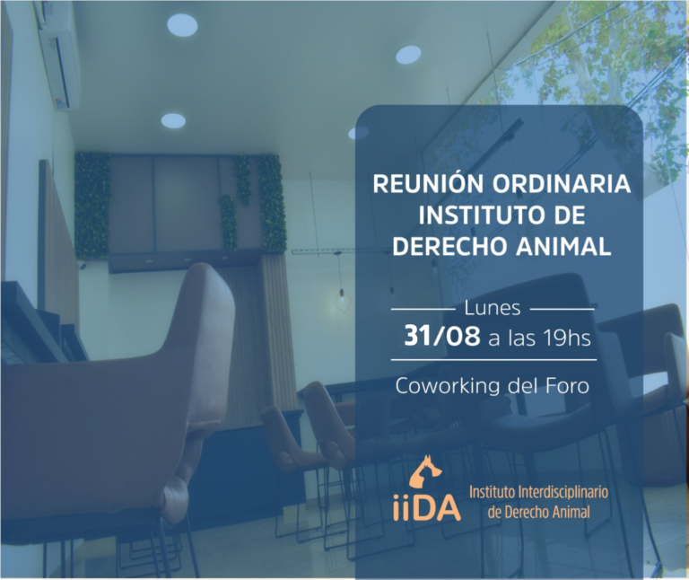REUNION ORDINARIA DERECHO ANIMAL