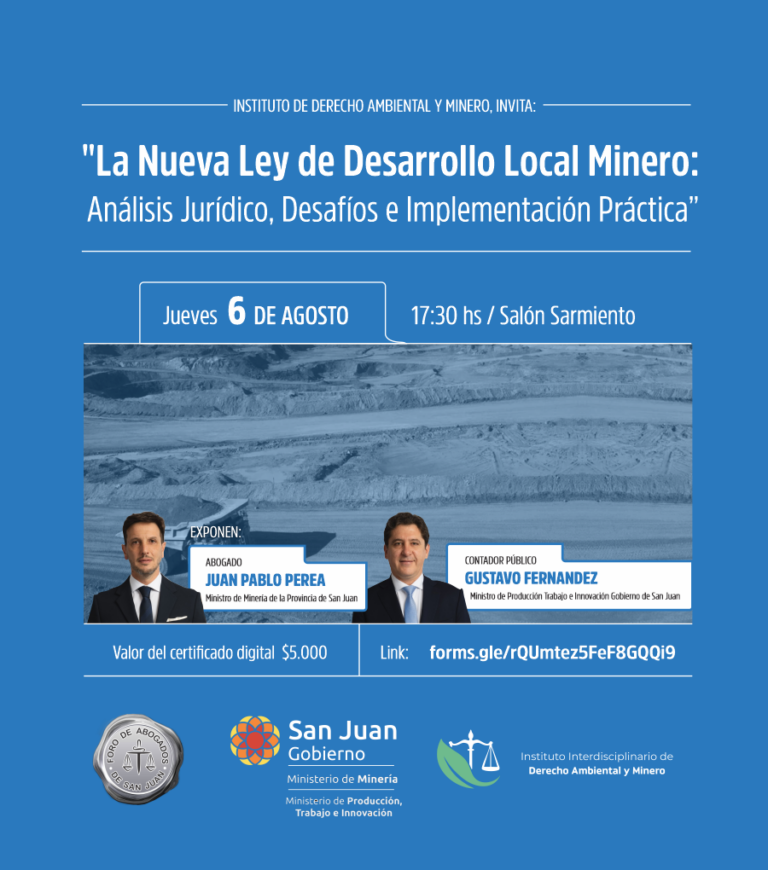 “La Nueva Ley de Desarrollo Local Minero: Análisis Jurídico, Desafíos e Implementación Práctica”