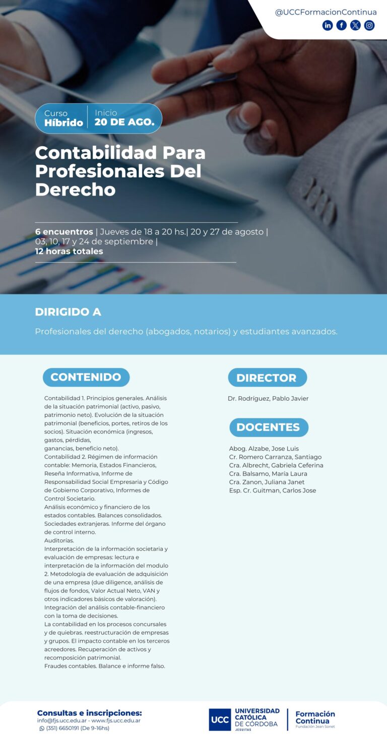 Contabilidad para profesionales de derecho – UCC