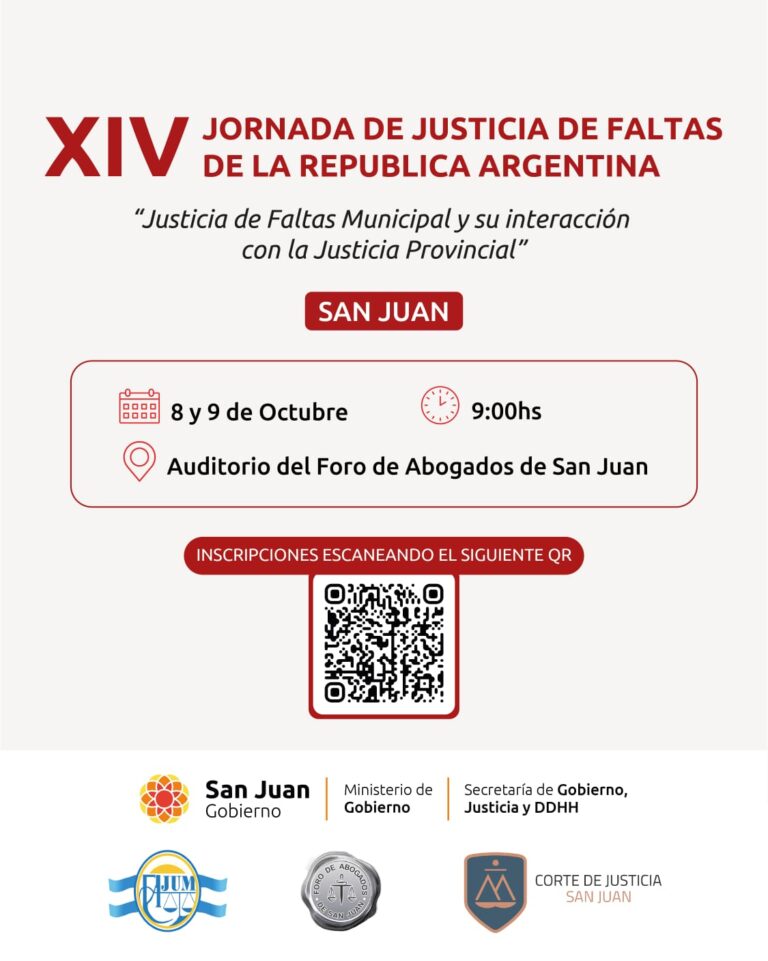 XIV  JORNADA DE JUSTICIA DE FALTAS DE LA REPUBLICA ARGENTINA