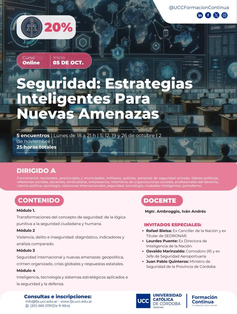 Seguridad: estrategias inteligentes para nuevas amenazas – UCC