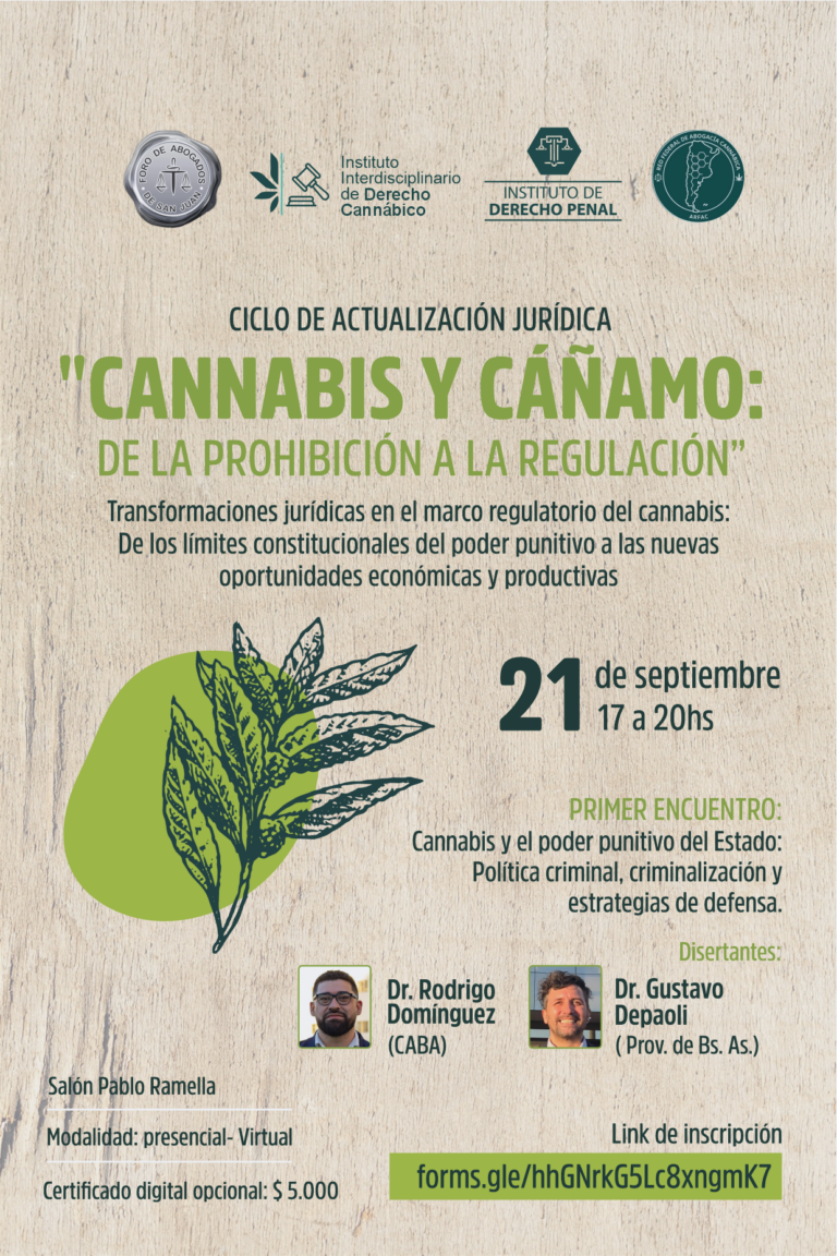 INSTITUTO DE DERECHO CANNABICO INVITA: