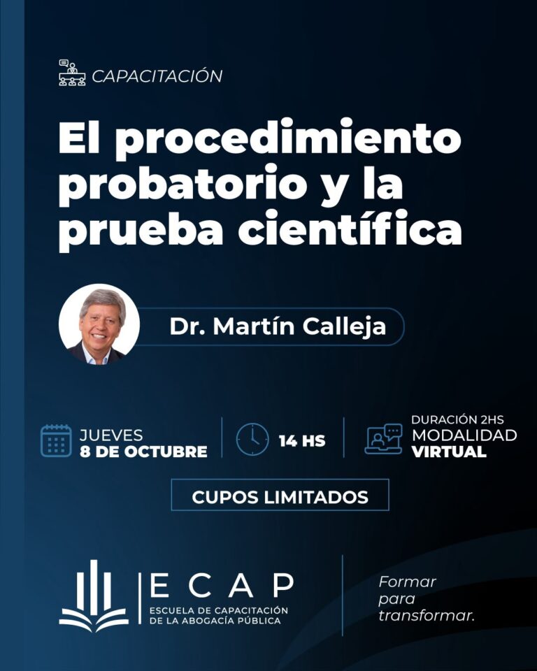 Procedimiento probatorio y la prueba científica.