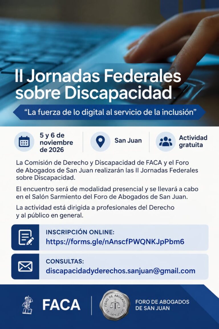 Il Jornadas Federales sobre Discapacidad