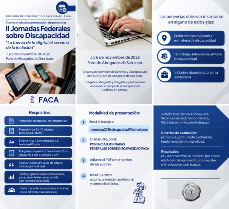 Il Jornadas Federales sobre Discapacidad